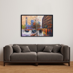 Encadré 24 x 36 - Ville en automne