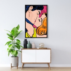 Framed 24 x 36 - Pop art style couple