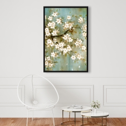Encadré 24 x 36 - Cerisier blanc en fleurs