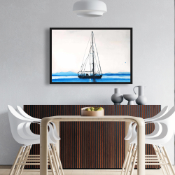 Encadré 24 x 36 - Voilier en eaux calmes