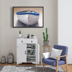 Framed 24 x 36 - Canoe boat