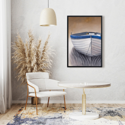 Framed 24 x 36 - Canoe boat
