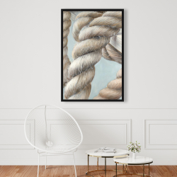 Framed 24 x 36 - Boat rope knot closeup