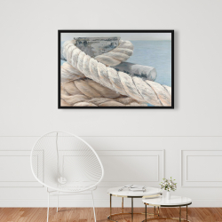 Framed 24 x 36 - Tie-down ropes closeup