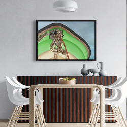 Framed 24 x 36 - Sailing rowing boat