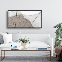 Encadré 24 x 48 - Feuilles séchées translucides