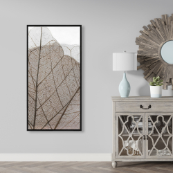 Encadré 24 x 48 - Feuilles séchées translucides