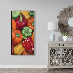 Encadré 24 x 48 - Piments colorés