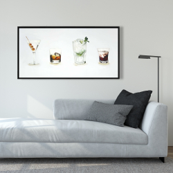 Framed 24 x 48 - Cocktails