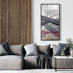 Framed 24 x 48 - Under the brooklyn bridge