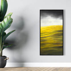 Framed 24 x 48 - Yellow hill