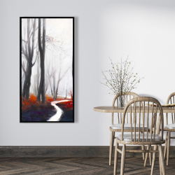 Framed 24 x 48 - Mysterious forest with stream