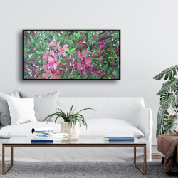 Framed 24 x 48 - Cherry tree blooming