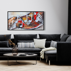 Framed 24 x 48 - Abstract serenade