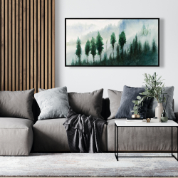 Framed 24 x 48 - Landscape in watercolor