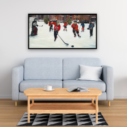 Encadré 24 x 48 - Jeunes joueurs de hockey