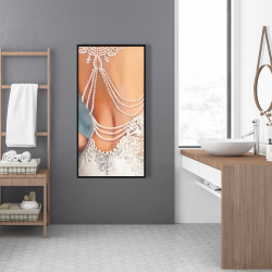 Framed 24 x 48 - Wedding dress