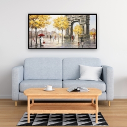 Framed 24 x 48 - Arc de triomphe to paris
