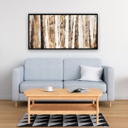 Framed 24 x 48 - Trees of an asbtract forest