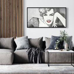 Framed 24 x 48 - Vintage style marilyn monroe