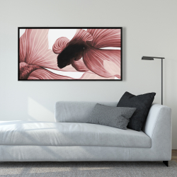 Encadré 24 x 48 - Deux betta rouge