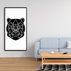 Encadré 24 x 48 - Ours géométrique