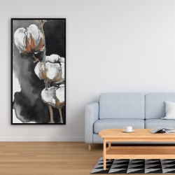 Encadré 24 x 48 - Fleurs de cotton
