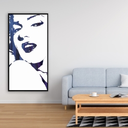 Framed 24 x 48 - Marilyn monroe in blue
