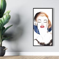 Framed 24 x 48 - Vintage chic marilyne monroe