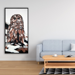 Framed 24 x 48 - Tawny owl