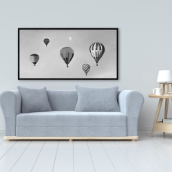 Framed 24 x 48 - Air balloon landscape