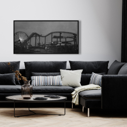 Framed 24 x 48 - Amusement park