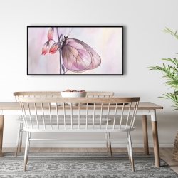 Framed 24 x 48 - Delicate butterfly