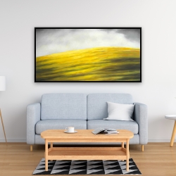 Framed 24 x 48 - Yellow hill