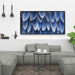 Encadré 24 x 48 - Plumage bleu