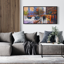 Encadré 24 x 48 - Ville en automne