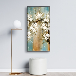 Framed 24 x 48 - Relaxing cherry blossoms