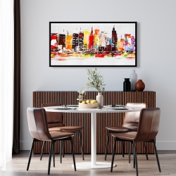 Encadré 24 x 48 - Ville aux couleurs vives