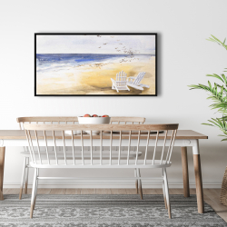 Framed 24 x 48 - Day at the beach