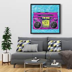 Framed 36 x 36 - Radio rétro