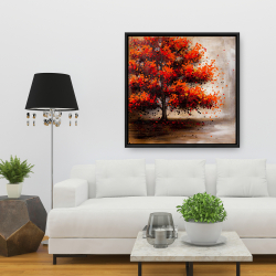 Framed 36 x 36 - Tree with dotted leaves