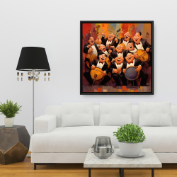 Framed 36 x 36 - Musical joy