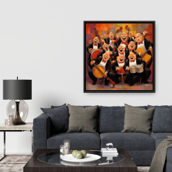 Framed 36 x 36 - Music band