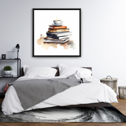 Framed 36 x 36 - Calming books