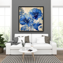 Framed 36 x 36 - Marine flowers
