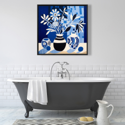 Encadré 36 x 36 - Vases bleus