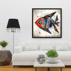 Framed 36 x 36 - Fish gaze