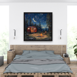 Framed 36 x 36 - Campfire