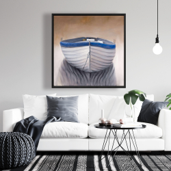 Framed 36 x 36 - Canoe boat