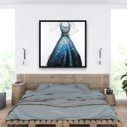 Encadré 36 x 36 - Robe bleue de princesse